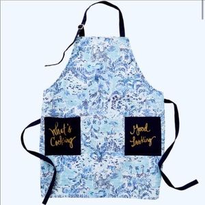 Lilly Pulitzer blue apron